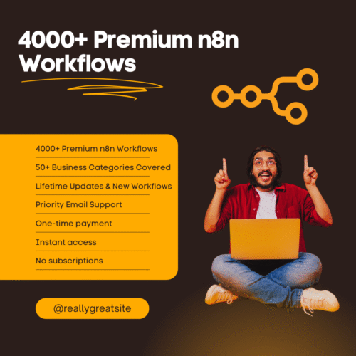 4000+ Premium n8n Workflows (Instant Access)